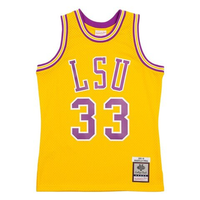 Футболка Mitchell&Ness NCAA Home Jersey LSU 1990 Shaquille O'Neal Yellow