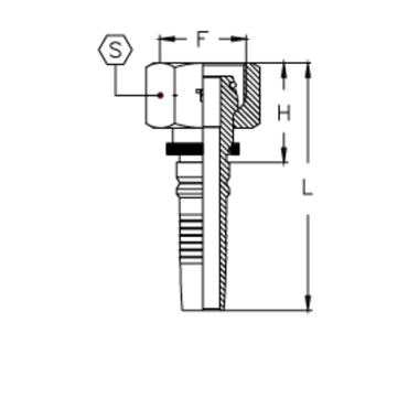 Фитинг DN 25 DKO-S (Г) 42x2 30 Interlock
