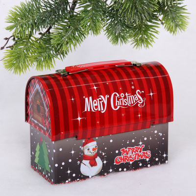 Банка жестяная «Снеговичок» 17*8,5*13см