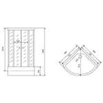 Душевая кабина Timo Standart 80x80 T-6680 S F без гидромассажа