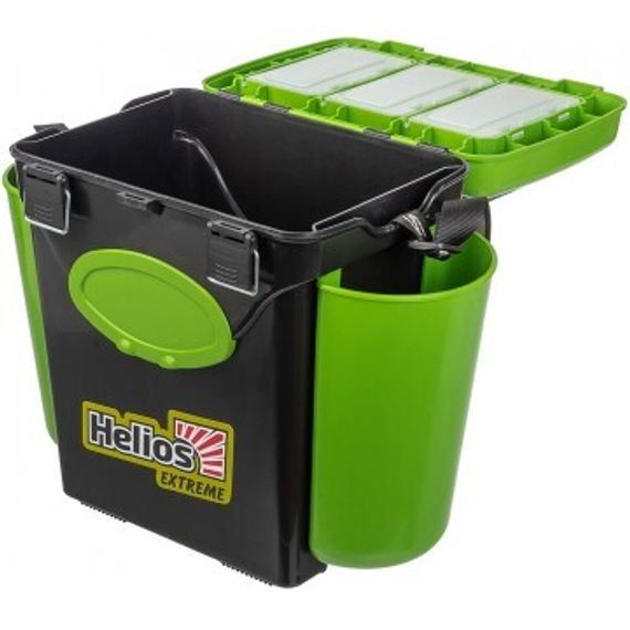 Ящик зимний Helios &quot;FishBox&quot; односекционный (10л) зеленый