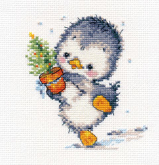 "Спешу на праздник"-0-133 вышивка