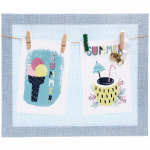 Фоторамка-коллаж 25*30см «Классика» цвет голубой текстильная