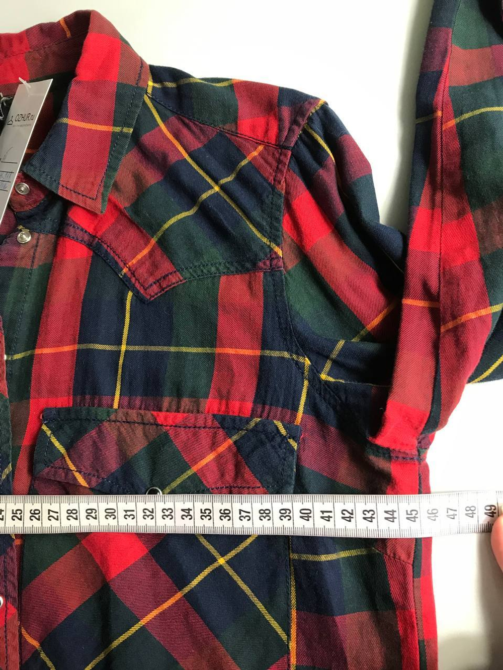 Рубашка Stradivarius уютная, в клетку, которая не выходит из моды,  44 размер