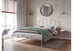 Двуспальная кровать Милена 160х200 белая