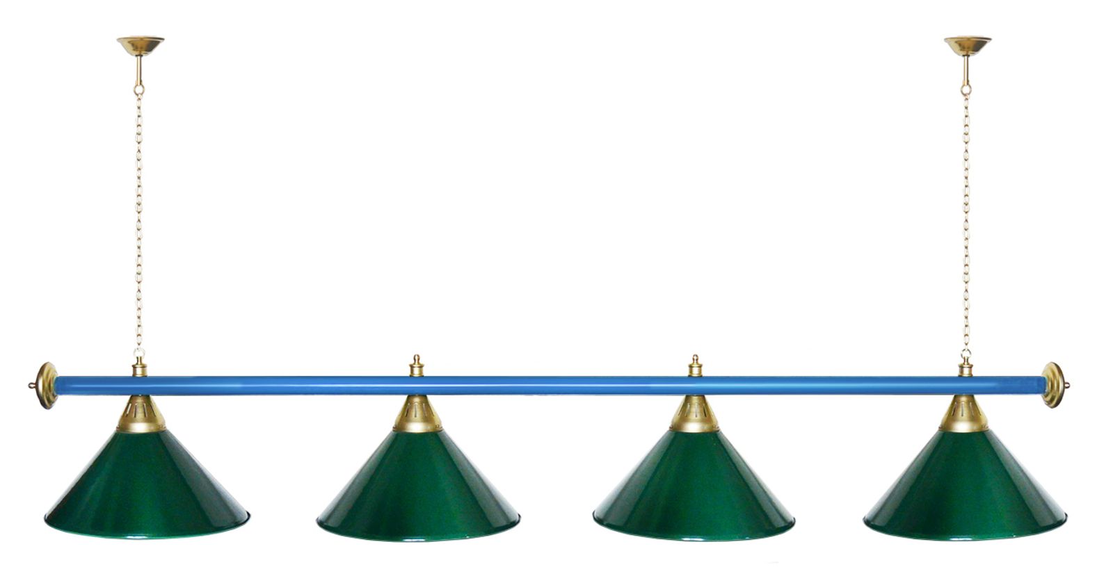 Лампа STARTBILLIARDS 4 пл. (плафоны золотые,штанга золотая,фурнитура золото) фото №26