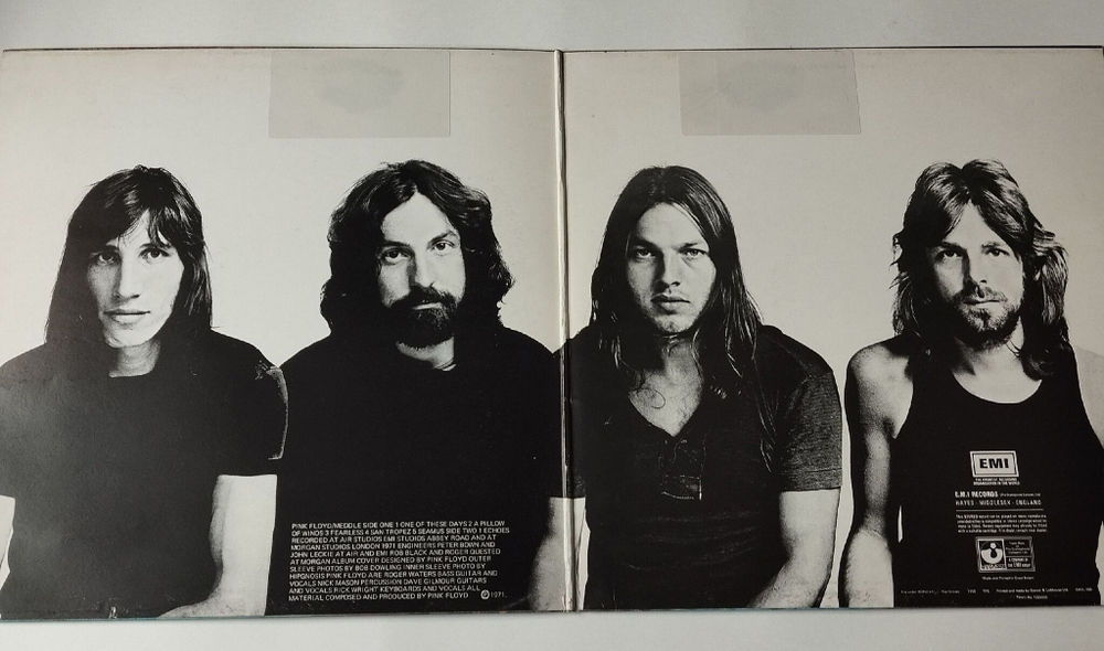 Винтажная виниловая пластинка LP Pink Floyd Meddle (UK 1976)