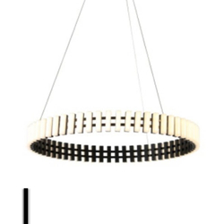 Современная подвесная люстра в форме кольца.