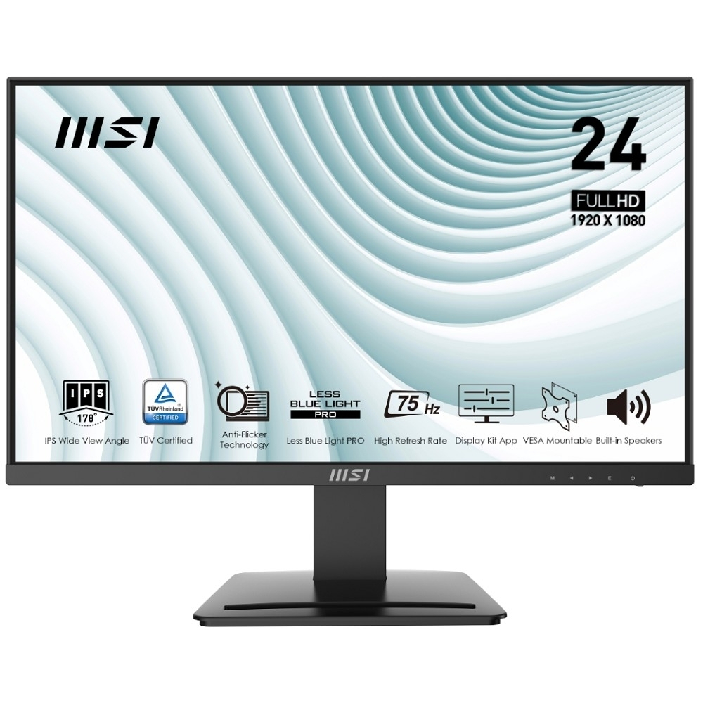 MSI PRO 23.8" MP243 {IPS 1920x1080 flat 75Hz 4ms HDMI1.4 DisplayPort1.2} [9S6-3PB5CH-021]