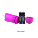 Силиконовая бабочка для стимуляции клитора и сосков Baile Mini Love Egg BI-014143