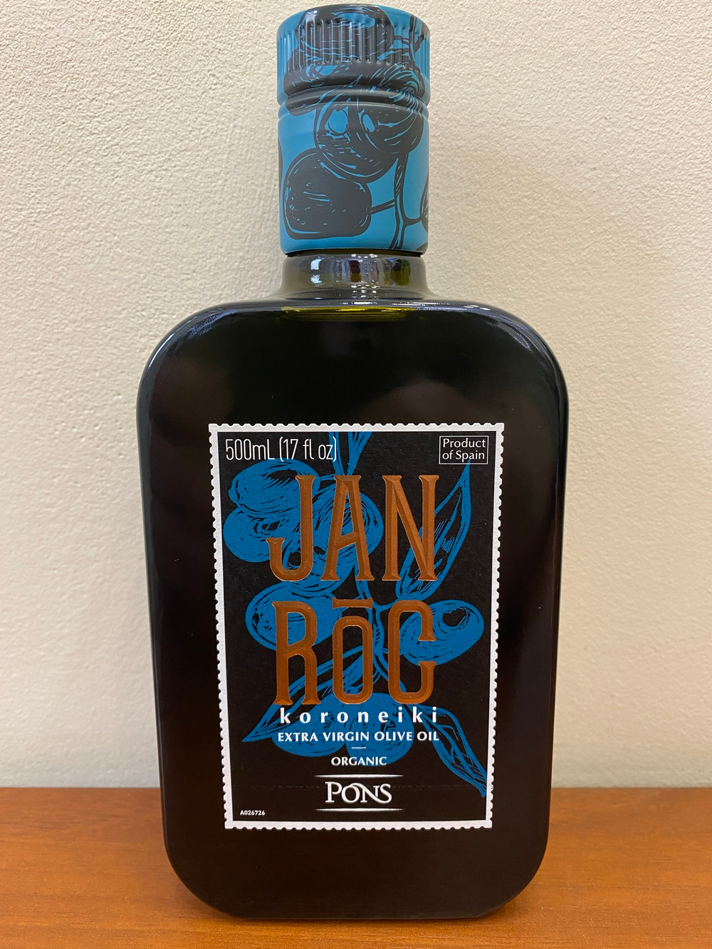 Оливковое Масло испанское PONS JANIROC Koroneiki Organic (Bio) Extra Virgin, 500 мл Испания, КАТАЛОНИЯ