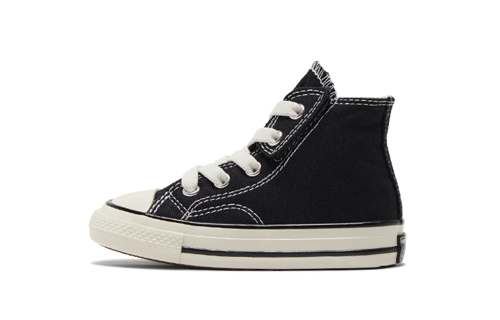 Baby Converse 1970s canvas non-slip wear-resistant high-top baby shoes black