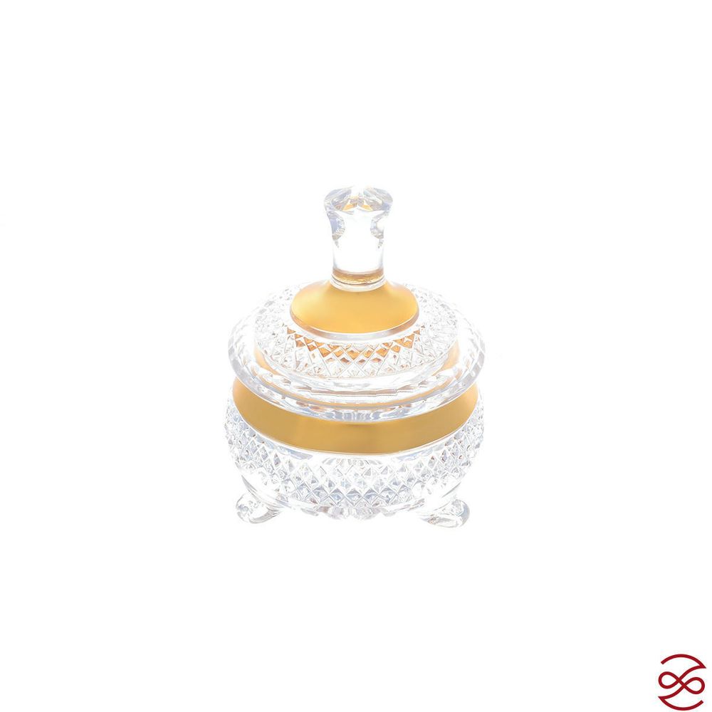 Конфетница с крышкой Crystal Heart 8,5 см