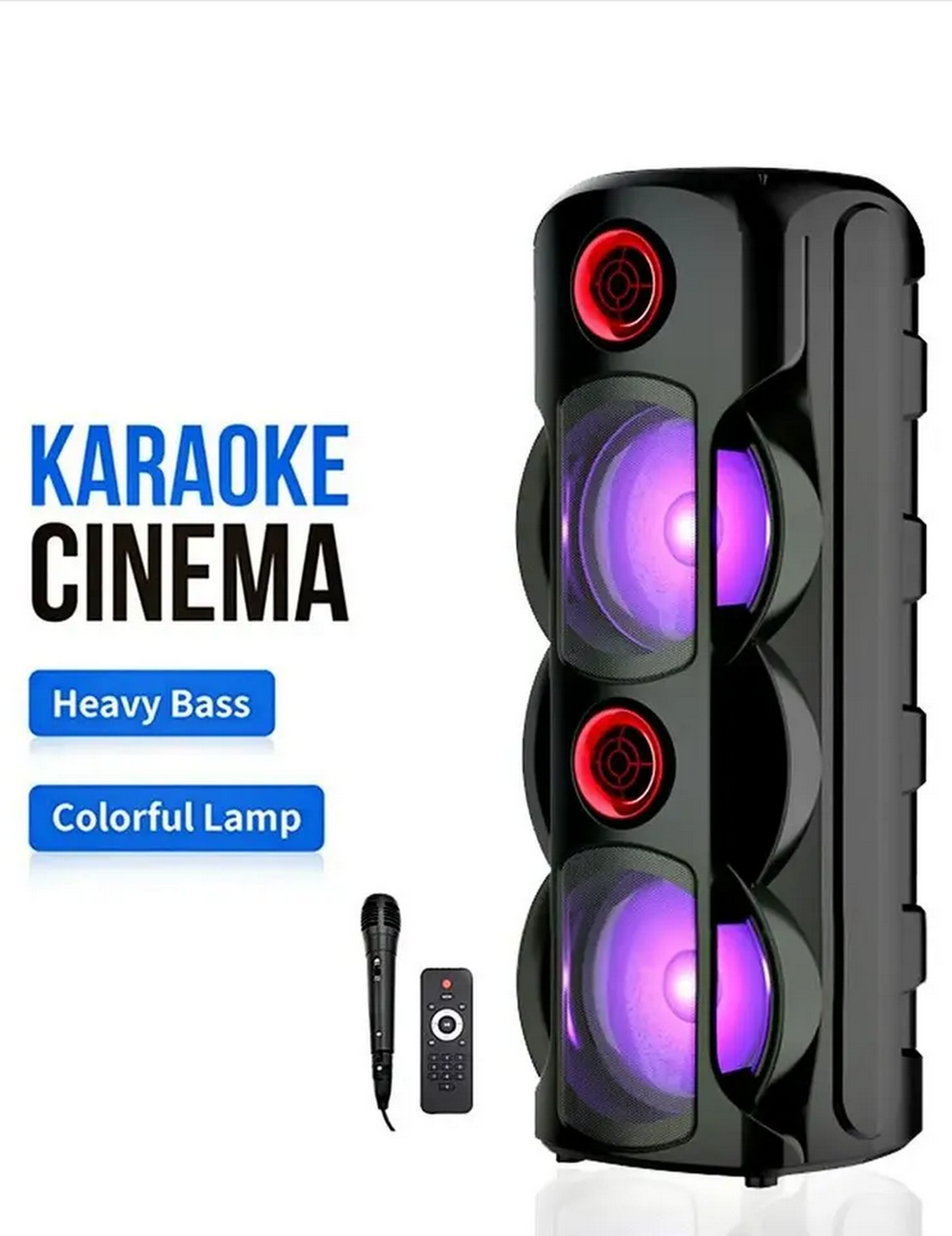 Напольная колонка Sing-e ZQS-8225 (8"30W/4.5A/микрофон)