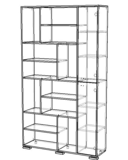 Стеллаж МАДРИД правый