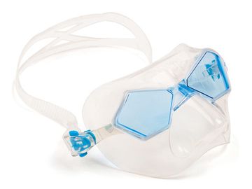 Маска SalviMar Incredibile прозрачный силикон/голубые линзы
