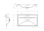 Раковина Aquaton Айрис M 800 белая 1A73263KAG010