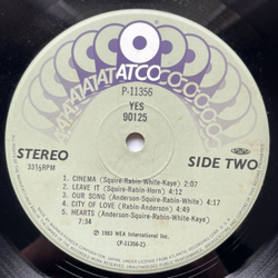 Винтажная виниловая пластинка LP Yes 90125 (Япония 1983) (Оби)