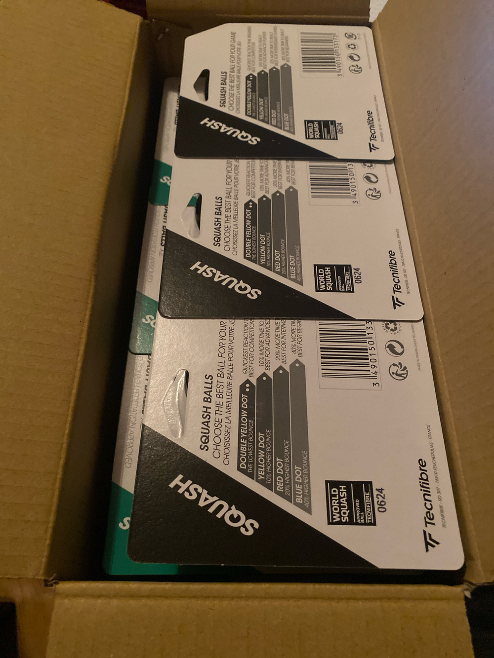 TECHNIFIBRE ball red dot X2 (12)