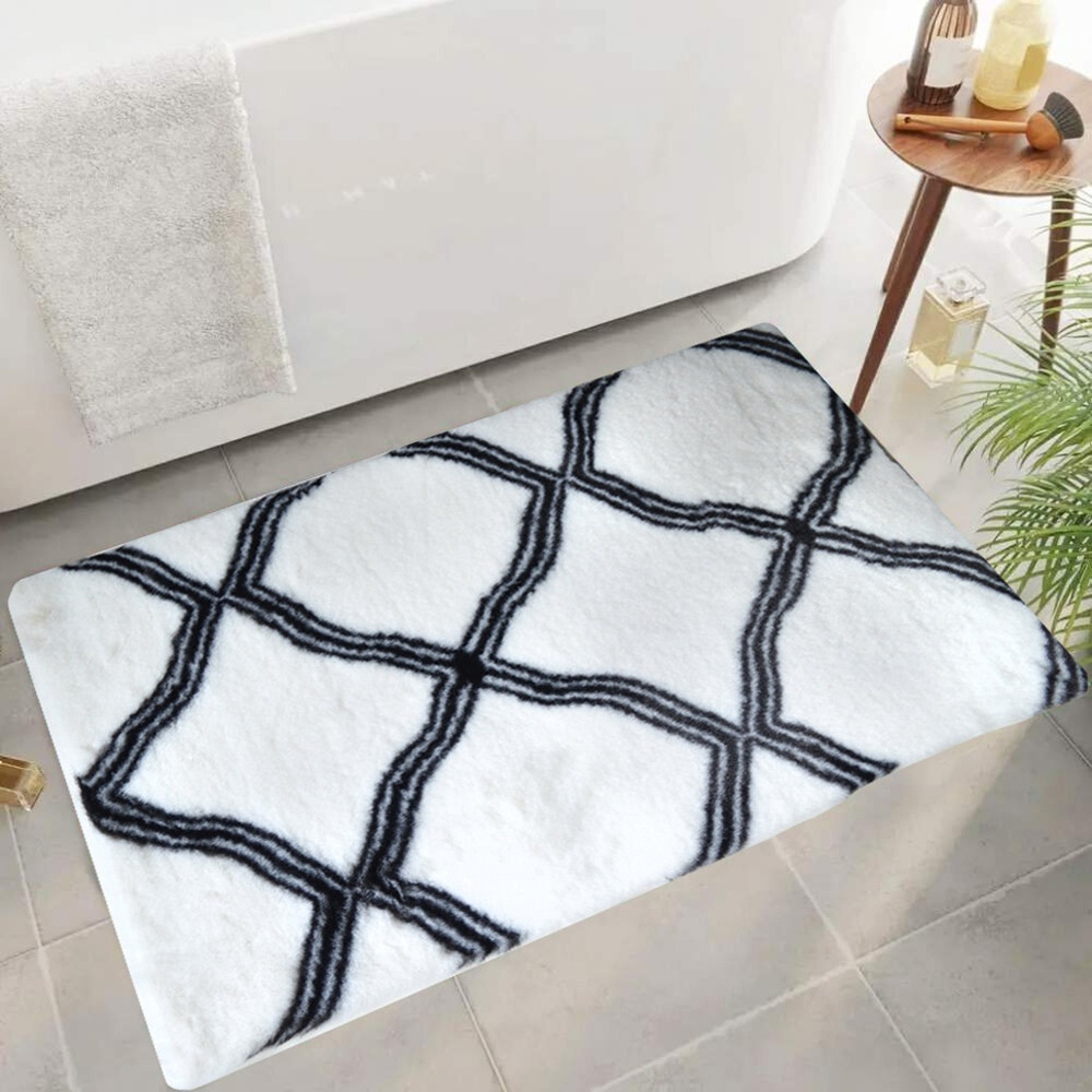 Коврик для ванной 50*80см "Орнамент", полиэстер (1)