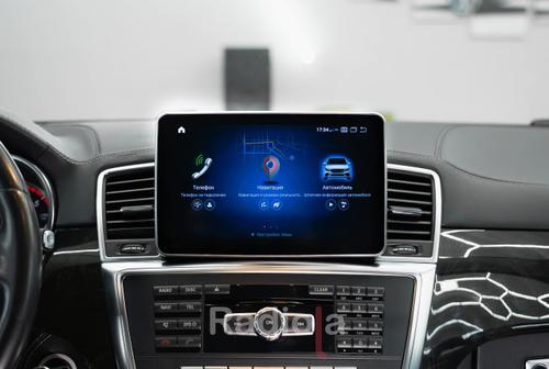 Магнитола для Mercedes-Benz ML (W166), GL (X166) 2011-2015 NTG 4.5/4.7 - RDL-7702-L монитор 9" на Android 13, Быстрая, CarPlay, 4G SIM-слот