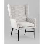 Кресло Мэйден гусиная лапка серый