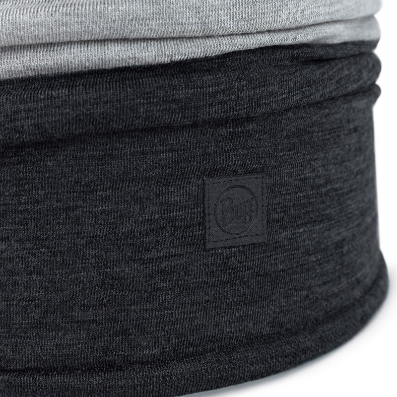 Тонкий шерстяной шарф-труба Buff Merino Move Graphite Фото 4