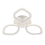 Светодиодный светильник 60Вт, 5120Лм, 3000К-6500К,Ra>80, ИК-пульт, плавная регулировка мощности, изменение цветовой температуры, ночник, металл/акрил, белый/прозрачный с пузырьками