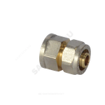 Муфта МП латунь никель обжим Дн 16х3/4" ВР ГОСТ 32415-2013 7002 Aquasfera 7002-02