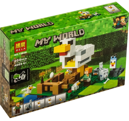 Конструктор Майнкрафт "Курятник" 204 дет.