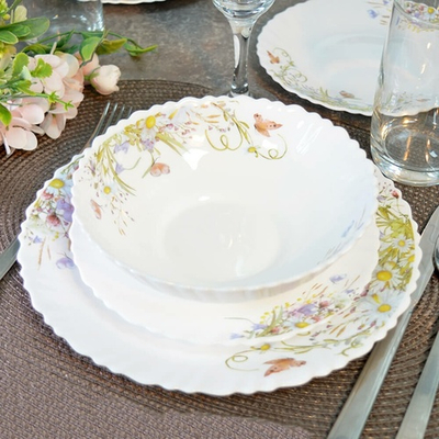 Столовый набор 19 предметов "Ромашки"