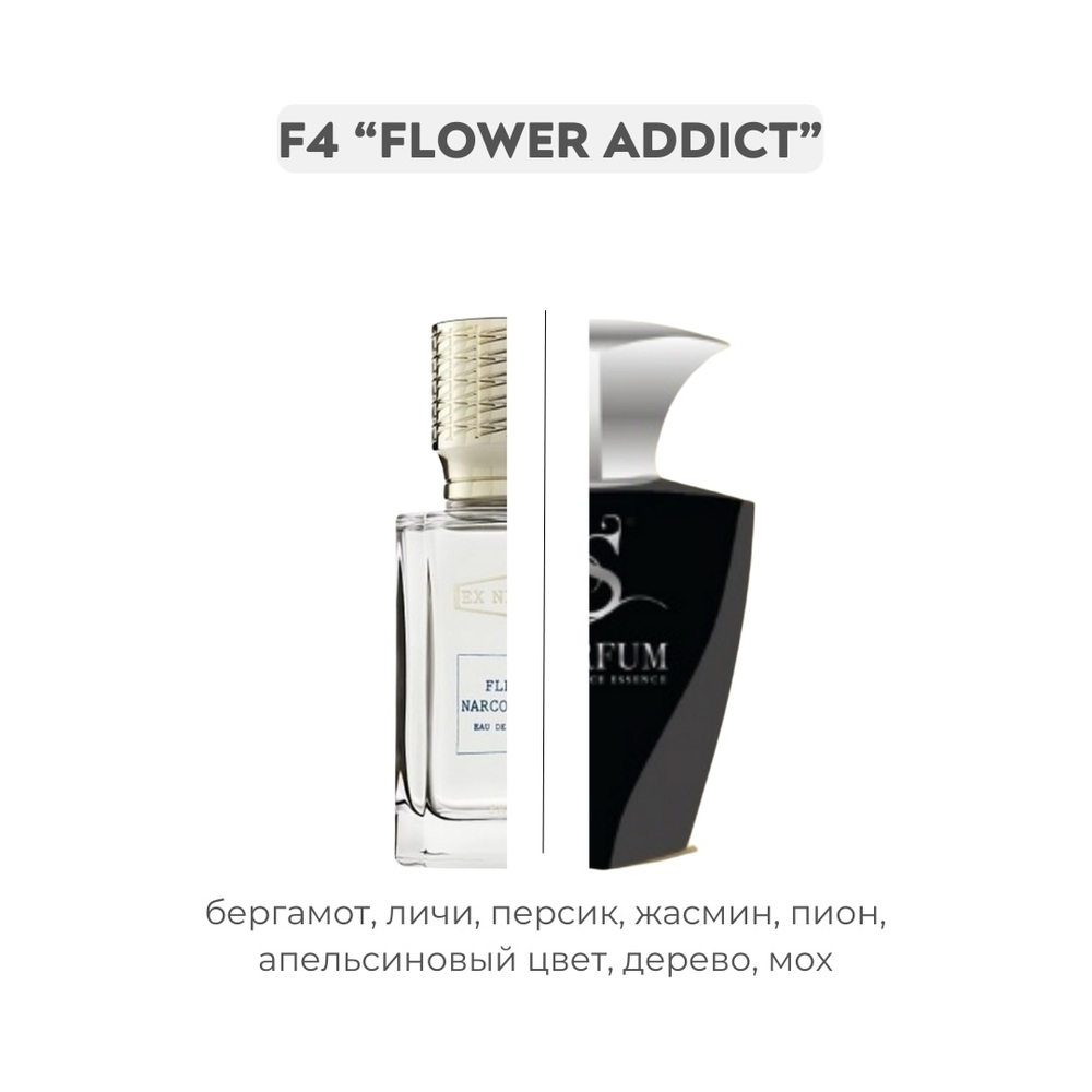F4 FLOWER ADDICT по мотивам Fleur narcotique Ex Nihilo, парфюмерная вода
