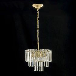 Citilux Фонда CL303163 Люстра хрустальная подвесная Бронза