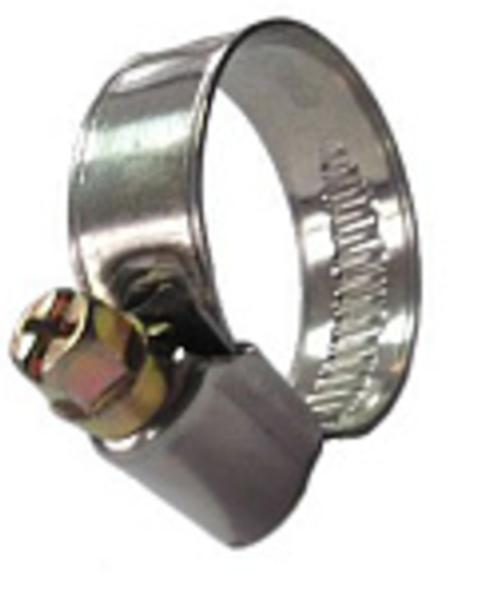 Хомут червячный, нержавеющая сталь 12 мм/ Ø 25-40 (50шт)