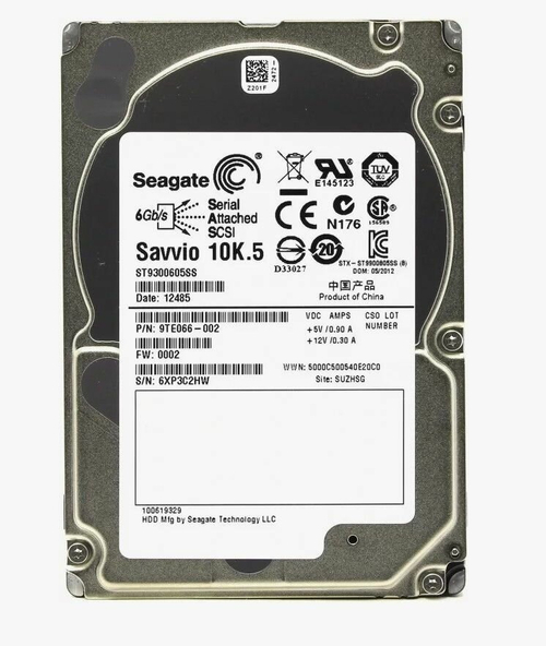 Серверный Жесткий диск SAS 2.5" 300Gb Seagate Savvio 10K.5, 10000 rpm, 64Mb buffer (ST9300605SS)