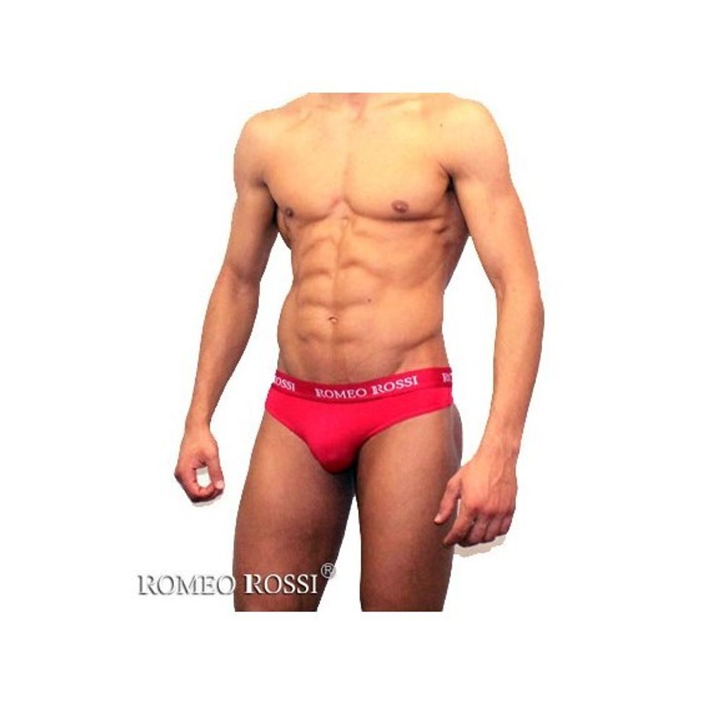 Мужские трусы стринги c резинкой Romeo Rossi красные RR1006-08