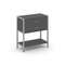 Shelf System Односекционный стеллаж двухярусный с ящиками SN.STM-212 Антрацит/Металл Серый 810*400*8