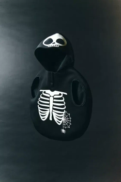 ZARA КОСТЮМ «СКЕЛЕТ», ЧЕРНЫЙ