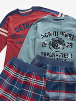 Пижама для мальчика Next K99-101, 2 шт., Бордовый, Синий