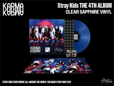 Альбом STRAY KIDS - KARMA [LP ver.] Clear Sapphire
