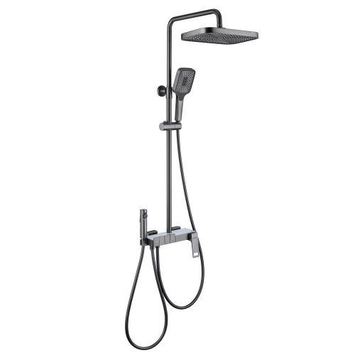 Душевая стойка Black&White Universe UK5012MG 2 режима, gun metal