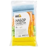 Набор салфеток из микрофибры 8шт MFS-, размер 30х30см