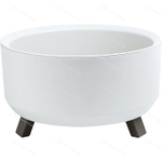 Кашпо пластиковое Грация прайм d22см h12,5см v2,25л белый