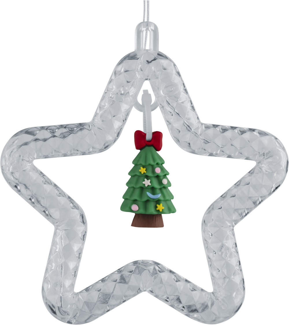 Гирлянда Navigator 95 014 NGF-D035-03 (бахрома звезды и фигурки RGBY 3*0.6м IP20)