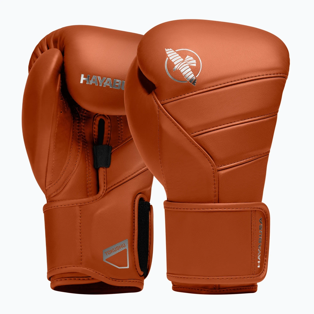 Боксёрские перчатки Hayabusa T3 Kanpeki clay orange