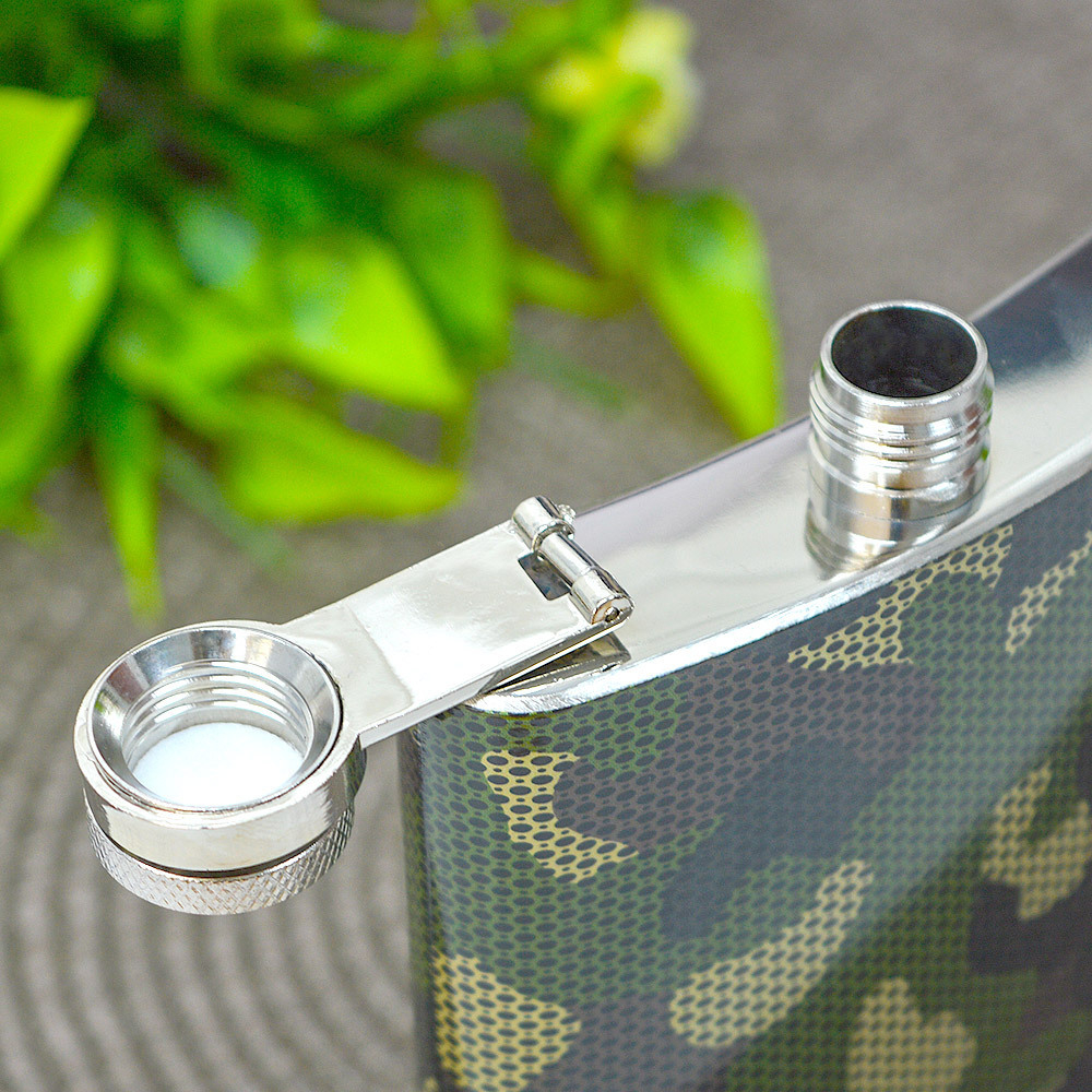 Фляжка 240мл "Камуфляж" нержавеющая сталь