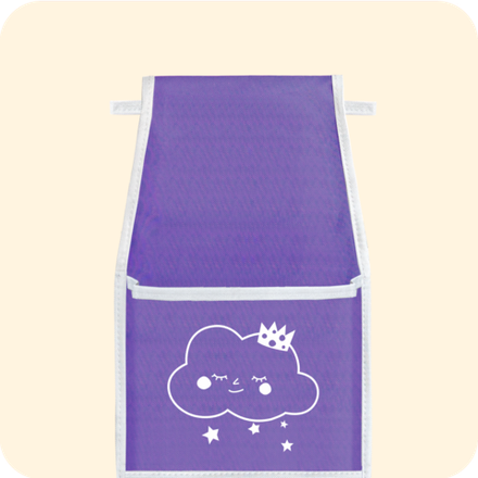 Кармашки в садик 85х20 Облачко (сиреневый)