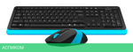 Набор периферии A4Tech Fstyler FG1010 Blue черный/синий