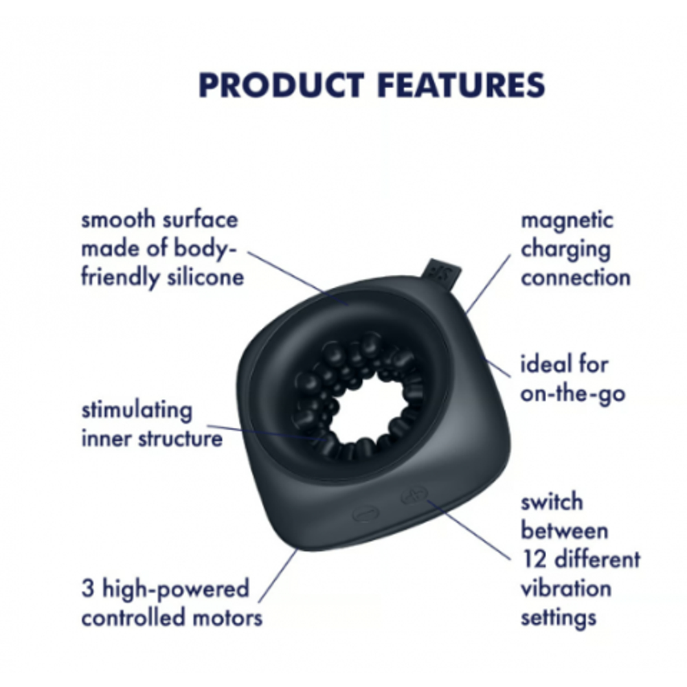 Мастурбатор с вибрацией Satisfyer Stroker