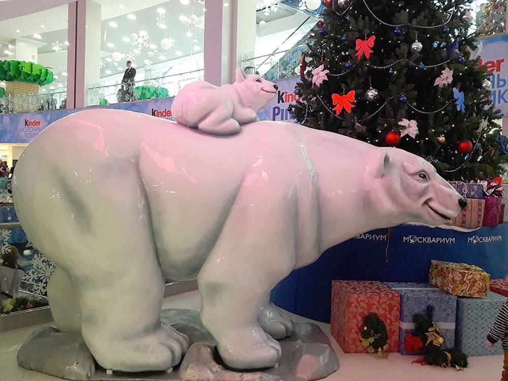 фотозона "Медведица с медвежонком"